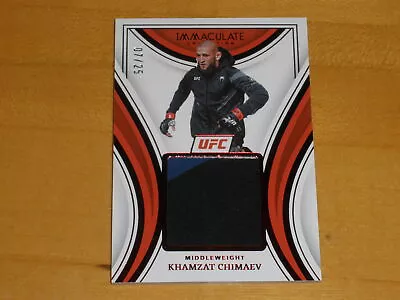 2023 Panini Immaculate UFC Remarkable Red Relic #KCH Khamzat Chimaev 07/25 • $0.99