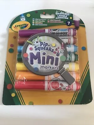 Crayola 7 Washable Pip-Squeaks  Mini Markers Felt Tip Pens • £3