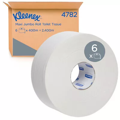 Kleenex Toilet Tissue Maxi Jumbo Roll 2 Ply 400M X 6 Rolls (4782) • $78.08