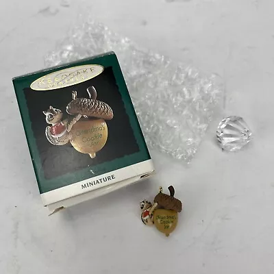 Hallmark - Grandma - 1993 - Acorn Cookie Jar - Miniature Ornament • $9.89