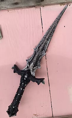 Death's Dagger Toy Knife Prop Fancy Dress Up Halloween Adult Costume 16” Rubber • $8.99