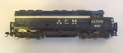 N-scale Ge U30 Diesel Alton #955 Custom Paint From Undecor Minitrix West Germany • $3