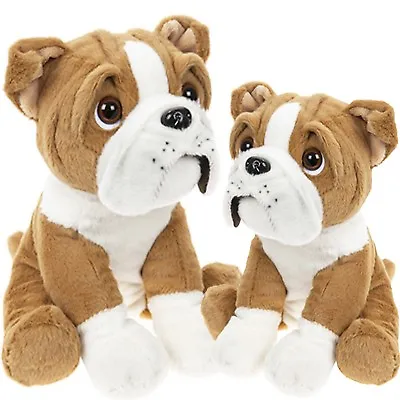 £7.99 • Buy Large Cute Sitting British English Bulldog Dog Puppy Teddy Super Soft Plush Toy
