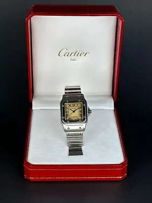 Cartier Santos Galbee 987901 Quartz 29mm BEAUTIFUL Patina Dial • $3000