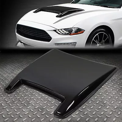 $53.99 • Buy Universal High Glossy Black Painted Decoration Air Flow Intake Hood Scoop Vent