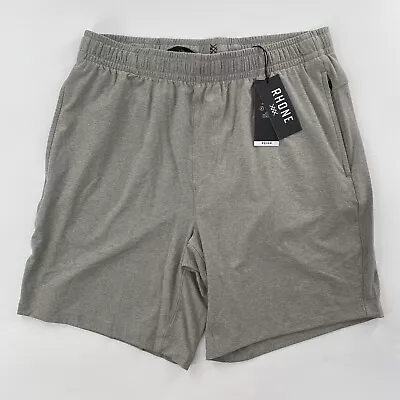 Rhone Men's 8  Reign Midweight Shorts Athletic Active Light Gray Sz M NWT $88 • $50