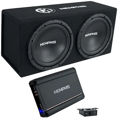 Memphis Audio SRXE212VP Dual 12  1000w SRX Subwoofer Enclosure+Amplifier Package • $399.95