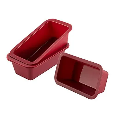 Silicone Mini Loaf Pan Set Of 4 NonStick Easy Release Rectangle Silicone Mini  • $13.91