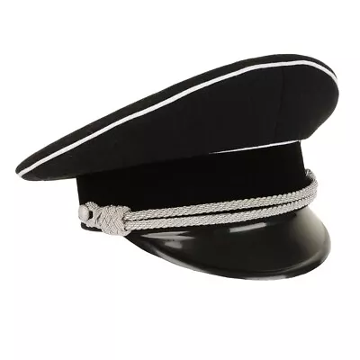 £40.95 • Buy Reproduction WW2 German Elite Officer Visor Cap - Without Insignia