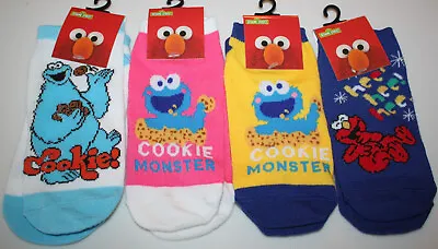 Sesame Street  Kids Ankle High Socks Baby Cookie Monster - Elmo NWT  1 Size • $4.99