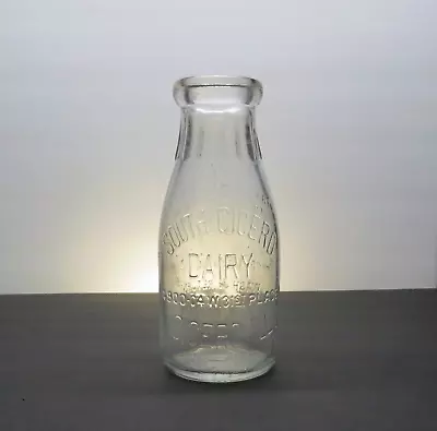 CICERO IL Original SOUTH CICERO DAIRY Antique MILK BOTTLE ILLINOIS 4900 W 31st • $14.95