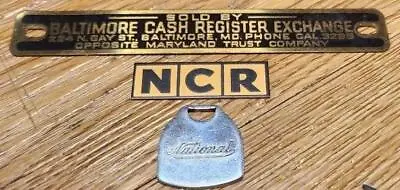 $19.99 • Buy 3 Lot Rare Vintage Original National Cash Register Baltimore (ncr) Key Fob Vgc