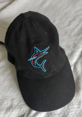 Miami Marlins MLB Clean Up Strapback Baseball Cap Hat '47 Adjustable Hat -black • $29.99
