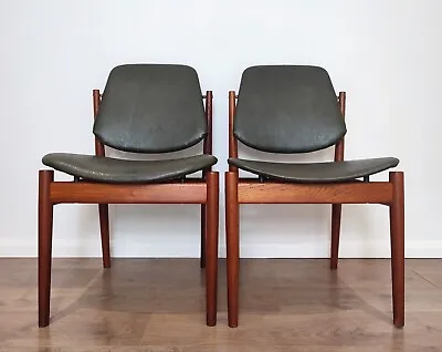 Vintage Dining Chairs  Danish Arne Vodder  France And Son Mid Century • £425