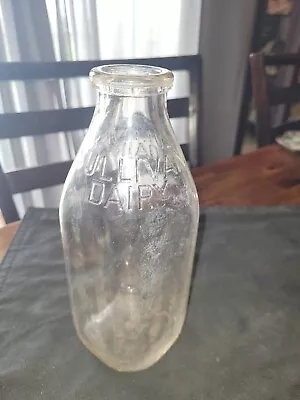 Vintage Sullivan Dairy Illinois Quart Glass Bottle • $20