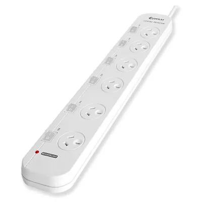 Sansai 6 Way Individually Switched Outlets Powerboard W/ Overload Protection • $32