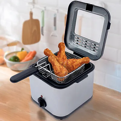 Electric Deep Fryer Cooker Home Countertop 1000W 2.5 L Oil Capacity Fast Frying  • $42.99