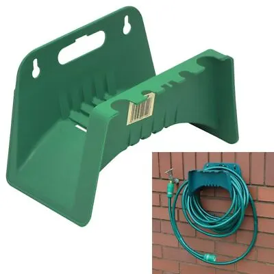 Wall Mounted Garden Hose Pipe Hanger Holder Storage Bracket Shed Fence Cable • £6.99