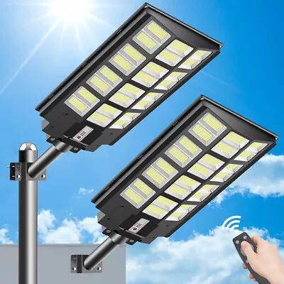 Commercial 2600W Solar Light Outdoor Motion Sensor 200000LM Parking Lot Lights • $109.99