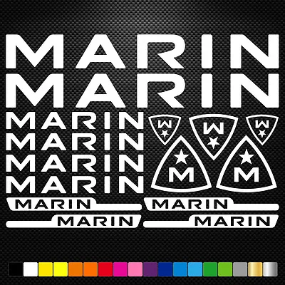 FITS Marin Vinyl Stickers Sheet Bike Frame Cycle Cycling Bicycle Mtb Road • $8.29