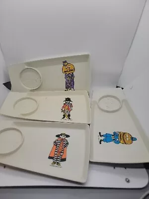 Vintage McDonalds Happy Meal Trays 1970s Set Of 4 McCheese Big Mac Hamburglar  • $39.99