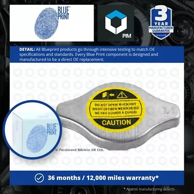 £9.38 • Buy Radiator Cap ADH29902 Blue Print 1306F4 1640131520 1640187211 1640187211000 New