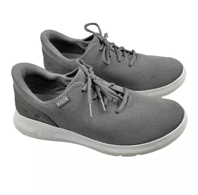 Kizik Madrid Eco Knit Gray Comfort Walking Shoes Men’s Size 8.5  WIDE Women’s 10 • $54.99