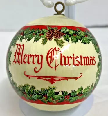 Vintage 1980's Silk Hallmark Style Christmas Ornament VNTG Holiday Tree Decor • $9.97