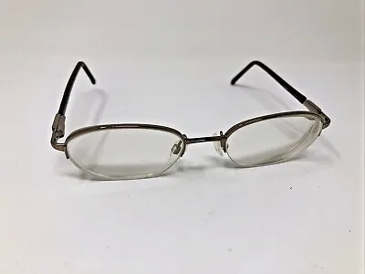 Elle Eyeglasses Frame El18525 49-19-135 Bronze Brown Half Rimless Qy84 • $39