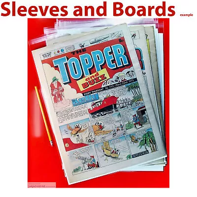 The Topper And Other Large Comics. Comic Bags And Boards Acid Free Size6 A3 X 10 • $38.26