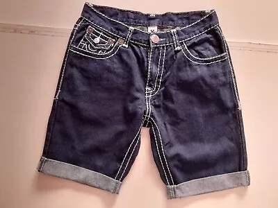 £34.99 • Buy Mens True Religion  Jeans Shorts 31  - Dark Blue Denim Festival