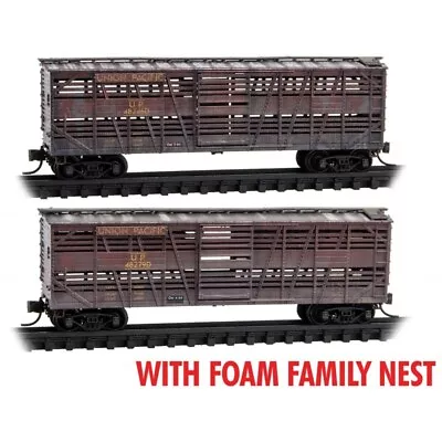 Micro-Trains 99305046 Union Pacific Weathered Stock Car Set N Scale Freight Car • $51.96