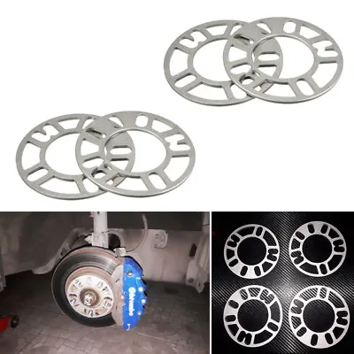 4PCS 5mm Alloy Aluminum Wheel Spacers Adaptor For Car Parts Shims Plate 4/5 Stud • $26.69