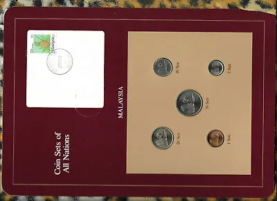 Coin Sets Of All Nations Malaysia 1973-1984 UNC 50 Sen 1984 10 Sen 1973 • $17.86