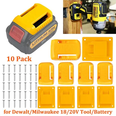 10X Battery Tool Holder Mount Storage Stand For Dewalt 12V 20V Tool & Battery AU • $23.99