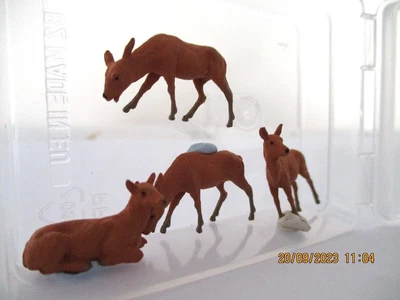 £5.50 • Buy Model Railway Scenery Animals 4 Deer  00/H0 Gauge