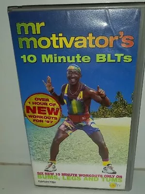 🌈MR MOTIVATOR'S 10 MINUTE BLTs VHS VIDEO TAPE GOOD CONDITION  • £6