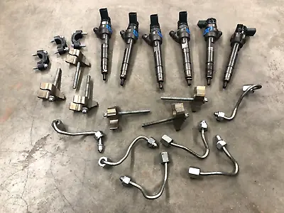 ⭐14-18 Bmw X5 35d 3.0l Diesel Engine Fuel Injector 's Set N57 128k Oem Lot2327 • $1349.10