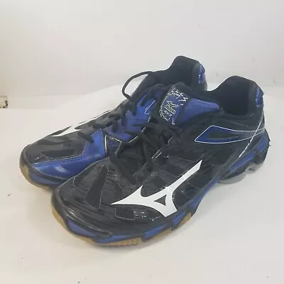 Mizuno Wave Lightning RX3 Black Blue Running Shoes Women’s Sz 9 • $24.99