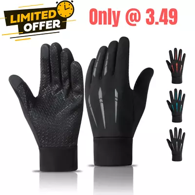 ONESAVE Winter Gloves Fleece Thermal Touch Screen Waterproof Windproof Warm Men • £3.49