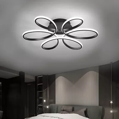 LED Ceiling Light Fixture Pendant Lamp Chandelier Living Bedroom Kitchen +Remote • £58.99