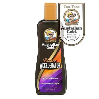 Australian Gold Bronze Accelerator Natural Dark Lotion Sunbed Tan Cream 250ml • £19.99