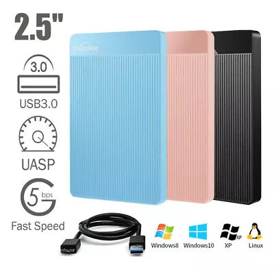 External Hard Drive 500GB 2TB Ultra Slim Portable Hard Drive USB3.0 HDD Storage • £16.99