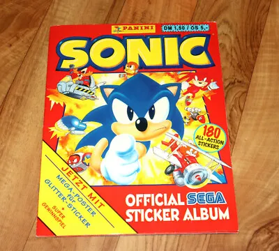 $299.97 • Buy 1995 SEGA Sonic The Hedgehog Extremely Rare Vintage Sticker Album With Poster 