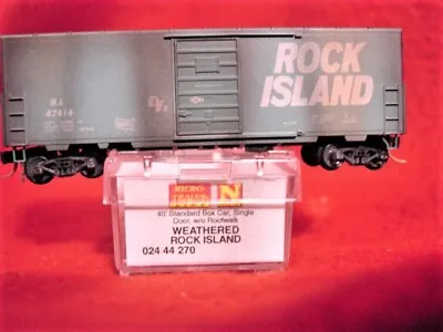 MTL 024 44 270-2 ROCK ISLAND 40' Box Car W/o RW #47414 'NEW' N-SCALE • $44.95