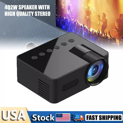 Mini Portable Projector LED HD 1080P WIFI Home Cinema Home Theater LCD Projector • $31.47