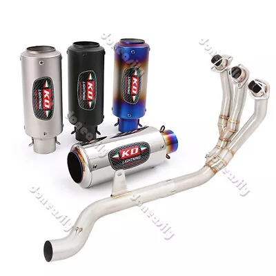 Slip On For Triumph Trident 660 2021-2023 Exhaust System Front Link Muffler Pipe • $284.70