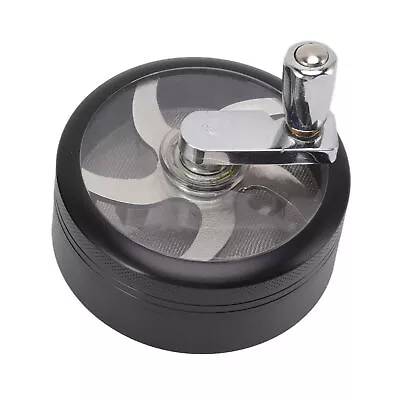 (Black)) Hand Crank Grinder Manual Spice Grinder Zinc Alloy • £13.81