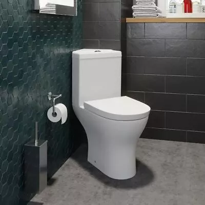 £144.97 • Buy Bathroom Corner Toilet Close Coupled Space Saving WC Pan Cistern Soft Close Seat