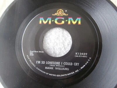 £1.99 • Buy Hank Williams / I'm So Lonesome I Could Cry / You Win Again Usa Press  Ex